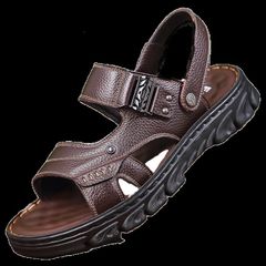 Dép Da Nam Cao Cấp D6 CP336 - Sandal Thời Trang Mẫu Mới Dễ Phối Đồ, Lịch Sự, Đi Học, Đi Chơi, Đi Làm