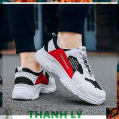 Giày Thể Thao Sneaker Nam G22 Trắng-Đỏ, Phong Cách Trẻ Trung, Chất Da, Size 39-44 - Sự Lựa Chọn Tuyệt Vời Cho Nam Giới