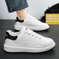 Giày Thể Thao Nam Cao Cấp GN12M MQ - Mẫu Mới Dập Vân Thời Trang Dễ Phối Đồ, Giày Đi Học, Đi Chơi, Đi Làm