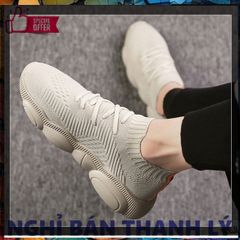 Giày Thể Thao Nam Sneaker G12 (Màu Kem) Cao Cấp Đế Bằng, Thoáng Khí, Phong Cách Hàn Quốc, Đi Học, Đi Chơi