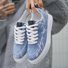 Giày Sneaker Thể Thao Nam Vải Xanh Mã 333 Thời Trang Học Đường - Dễ Phối Đồ, Đảm Bảo Chất Lượng và Giá Tốt