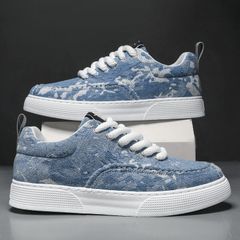 Giày Sneaker Thể Thao Nam Vải Xanh Mã 333 Thời Trang Học Đường - Dễ Phối Đồ, Đảm Bảo Chất Lượng và Giá Tốt