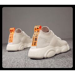 Giày Sneaker Nam G12 Kem - Thể Thao Cao Cấp Phong Cách Trẻ Trung - Dễ Dàng Phối Đồ, Đi Học, Đi Chơi, Thiết Kế Thoáng Khí