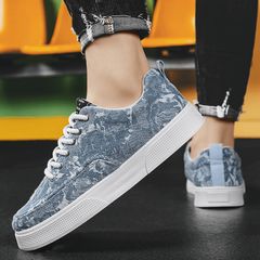 Giày Sneaker Thể Thao Nam Vải Xanh Mã 333 - Mẫu Mới Thời Trang Dễ Phối Đồ, Phong Cách Học Sinh, Đi Chơi Hàng Đẹp Giá Tốt