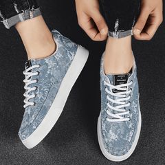 Giày Sneaker Thể Thao Nam Vải Xanh Mã 333 - Mẫu Mới Thời Trang Dễ Phối Đồ, Phong Cách Học Sinh, Đi Chơi Hàng Đẹp Giá Tốt