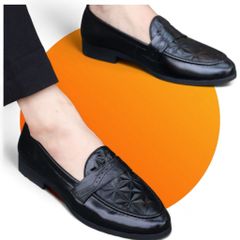 Giày Tây Nam Da Mềm Đế Cao Su Họa Tiết 3D, Thoải Mái, Dễ Phối Đồ - Sản Phẩm Chất Lượng Cao Phù Hợp Đi Học, Đi Chơi, Đi Làm