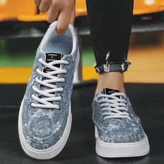 Giày Sneaker Thể Thao Nam Vải Xanh Mã 333 - Thời Trang Mới Dễ Phối Đồ Cho Học Sinh và Người Đi Chơi