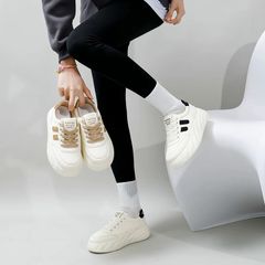 Giày Sneakers Nữ Độn Đế Bánh Mì Hàn Quốc - Thời Trang Đi Học Đi Chơi và Đi Làm - Phối Đồ Dễ Dàng
