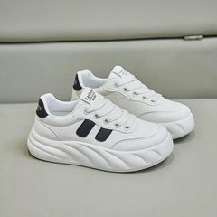 Giày Sneaker Nữ Độn Đế Bánh Mì Buộc Dây Hàn Quốc Thời Trang Dễ Phối Đồ - Phù Hợp Đi Học, Đi Chơi, Đi Làm