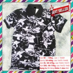 Áo Polo Nam Cổ Bẻ Họa Tiết Phối Hoa - Cotton Cao Cấp, Thoáng Mát, Nhiều Màu Đen, Trắng, Xanh Than Thời Trang Thanh Lịch