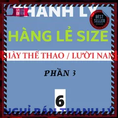 Giày thể thao sneaker nam slipon mới đẹp - Thanh lý hàng lẻ size số 6, chất lượng đảm bảo, giá ưu đãi, hàng tồn xả nhanh.