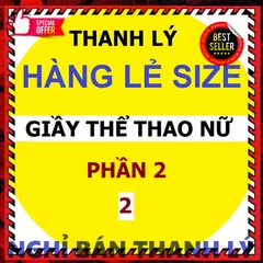 Giày thể thao sneaker nữ thanh lý size nhỏ - Mẫu mới đẹp, tồn kho giá sốc - Giày chất lượng đảm bảo, giao hàng nhanh chóng