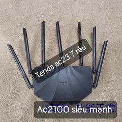 Bộ Phát Router Tenda AC23 Băng Tần Kép WiFi AC2100 Gigabit Cũ - Kết Nối Mạng Mạnh Mẽ 2.4GHz và 5GHz, Hỗ Trợ 128 Thiết Bị
