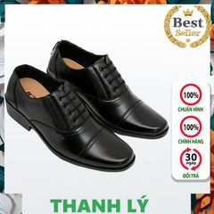 Giày Da Nam Trung Niên Mũi Tròn - Giày Tây Cao Cấp Đế Khâu Chắc Chắn - Phù Hợp Với Người Lớn Tuổi