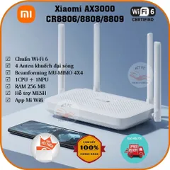 ⭐ ⭐ ⭐ Bộ phát Router Wifi XM AX3000 CR8808 Chuẩn WIFI 6 Hỗ trợ Mesh , Cộng nghệ OFDMA , 2 băng tần 2.4Ghz và 5Ghz , tải