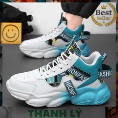 Giày Thể Thao Nam Cao Cổ Offwhite Loang Đế - Fashion Mới Nhất Kiểu Dáng Đang Hot Trend, Thích Hợp Đi Học, Đi Chơi