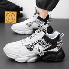 Giày Thể Thao Nam Cao Cổ Offwhite Loang Đế - Fashion Mới Nhất Kiểu Dáng Đang Hot Trend, Thích Hợp Đi Học, Đi Chơi
