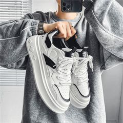 Giày Thể Thao Nam Sneakers Đế Bằng Hàn Quốc Mã GH28 - Thời Trang Mới Dễ Phối Đồ, Siêu Hack Dáng, Đi Học Đi Chơi