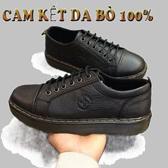 Giày Nam Đốc Tờ Buộc Dây Da Bò Cao Cấp Đế Cao Su - Giày Phượt Bảo Hộ Thời Trang, Chất Lượng Cao Từ Shop Uy Tín