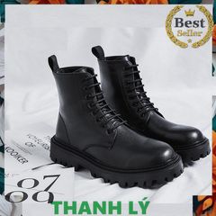 Bốt Da Nam Thời Trang Basic Phong Cách Đơn Giản Mã Q01 - Giày Dễ Phối Đồ Đi Học, Đi Chơi, Đi Làm