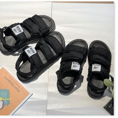 Sandal Nam Nữ 3 Quai Ngang AB - Xăng Đan Siêu HOT Thời Trang Học Sinh, Chất Liệu Cao Su, Size 35-43