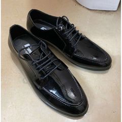Giày Tây Nam Công Sở Tăng Chiều Cao Da Bóng Đế Cao Su Đúc - Phong Cách Trẻ Trung, Màu Đen, Size 37-44