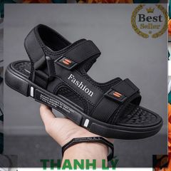 Sandal nam 2 quai ngang nối Fashion đi học đi chơi dễ phối đồ