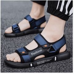 Sandal nam 2 quai ngang nối Fashion đi học đi chơi dễ phối đồ
