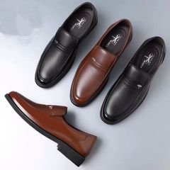 Giày Tây Nam Da Khâu Đế Cao Su êm, Lịch Sự Sang Trọng Cho Nam Giới