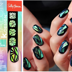 Sticker dán móng tay mảnh kính Sally Hansen Salon K Design - Họa tiết Vitrail 16 miếng, Dễ Dàng, Thời Trang, Làm Đẹp Móng Tay