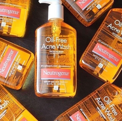 Sữa Rửa Mặt Hỗ Trợ Ngừa Mụn Neutrogena Oil-Free Acne Wash 269ml - Giải Pháp Chăm Sóc Da Nhạy Cảm, Ngăn Ngừa Mụn Hiệu Quả