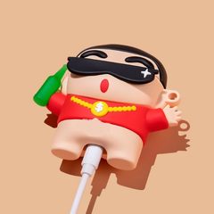 Vỏ Bọc Airpods Silicon Dẻo - Thiết Kế SHIN Tài Phiệt Cho Hộp Sạc AirPods 1 2 - Phụ Kiện Thời Trang Tai Nghe