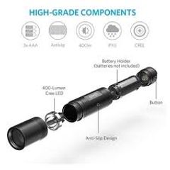 Đèn Pin LED Anker Bolder LC40 - 400 Lumen, Chống Nước IP65, Pin Sạc 3350mAh, Nhiều Chế Độ Chiếu Sáng, Bền Bỉ, Tiện Dụng Mang Theo