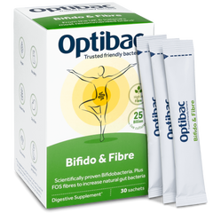 (Hàng nhập khẩu) Men vi sinh Optibac Bifido & Fibre bổ sung lợi khuẩn cho bé 30 gói
