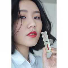 Son Nước YSL Rouge Pur Couture #9 Rouge Laque - Son Lì Bóng Mịn, Độ Bám Cao, Dưỡng Ẩm Tuyệt Đối, Đem Đến Đôi Môi Căng Mọng, Hấp Dẫn