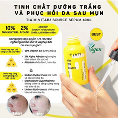 Serum Dưỡng Trắng Phục Hồi Tia'm B3 Source 