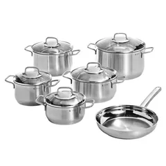 Bộ Nồi WMF Brillant 6-Piece Set - Bộ Nồi Inox Chống Dính Cao Cấp Cho Mọi Loại Bếp - Thép Không Gỉ Chất Lượng Đức