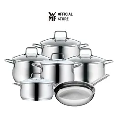 Bộ Nồi WMF Brillant 6-Piece Set - Bộ Nồi Inox Chống Dính Cao Cấp Cho Mọi Loại Bếp - Thép Không Gỉ Chất Lượng Đức