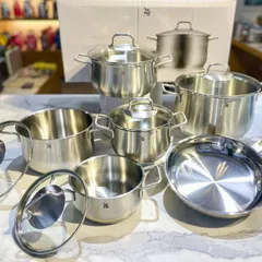 Bộ Nồi WMF Brillant 6-Piece Set - Bộ Nồi Inox Chống Dính Cao Cấp Cho Mọi Loại Bếp - Thép Không Gỉ Chất Lượng Đức