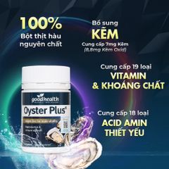 (Hàng nhập khẩu) Tinh chất hàu Goodhealth Oyster Plus New Zealand 60 viên 
