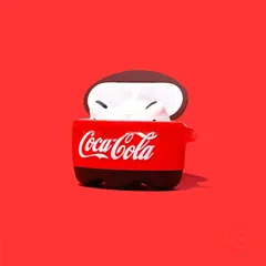 [ ᴄᴀꜱᴇ ᴀɪʀᴘᴏᴅ ]  Vỏ Bọc Airpods 1 2 PRO ( Chai nước ngọt Coca Cola ) Cho Hộp Sạc Tai Nghe AirPods 1 2 PRO