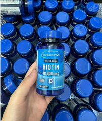 Viên uống mọc tóc Puritans Pride Ultra Mega Biotin 10000 Mcg 100 viên
