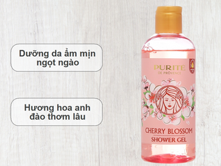 Sữa Tắm Purité 250ml Hoa Anh Đào - Dưỡng ẩm, Hương Thơm Quyến Rũ, Phù Hợp Với Mọi Loại Da, Chăm Sóc Làn Da Từ Thiên Nhiên