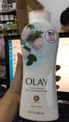Sữa Tắm Olay Ultra Moisture 650ml - Dâu Mẫu Mới Dưỡng Ẩm Sâu, Giúp Da Mềm Mại, Sản Phẩm Mỹ Phẩm Chất Lượng cao