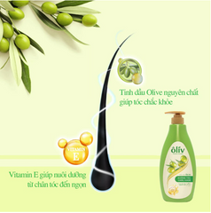 Dầu Gội Oliv Natural Nourish 650ml - Chăm Sóc Tóc Chắc Khỏe, Cung Cấp Độ Ẩm Từ Thiên Nhiên, Bảo Vệ Tóc Khỏi Tác Nhân Gây Hại