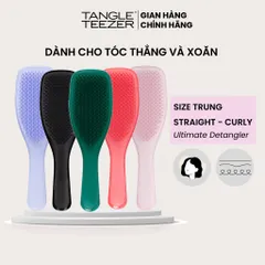 Lược Tangle Teezer Ultimate Detangler - Gỡ Rối Tóc Ướt Tối Ưu, Giảm Gãy Rụng Tóc, Phù Hợp Tóc Thẳng và Xoăn