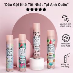 Combo Dầu Gội Khô Colab 200ml - Bộ 5 Mùi Hương Quyến Rũ, Tóc Sạch Bồng Bềnh Trong 5 Giây, Giá Siêu Tiết Kiệm