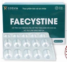 Viên Uống Trắng Da Faecystine Hỗ Trợ Làm Đẹp Da, Ngăn Ngừa Mụn, Giảm Thâm Mụn - Hộp 60 Viên