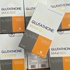 Viên Uống Hỗ Trợ Làm Đẹp Da Glutathione Maxx 500 - Chống Oxy Hóa, Trẻ Hóa Làn Da, Bổ Sung Vitamin C & E, Hàng Nhập Khẩu E&S Việt Nam