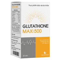 Viên Uống Hỗ Trợ Làm Đẹp Da Glutathione Maxx 500 - Chống Oxy Hóa, Trẻ Hóa Làn Da, Bổ Sung Vitamin C & E, Hàng Nhập Khẩu E&S Việt Nam